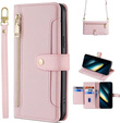 Flip case for Xiaomi Poco F6 Pro, Wallet Zipper Pocket, pink