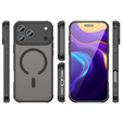 Matte case for iPhone 17 Pro Max, for MagSafe, with camera protection, black