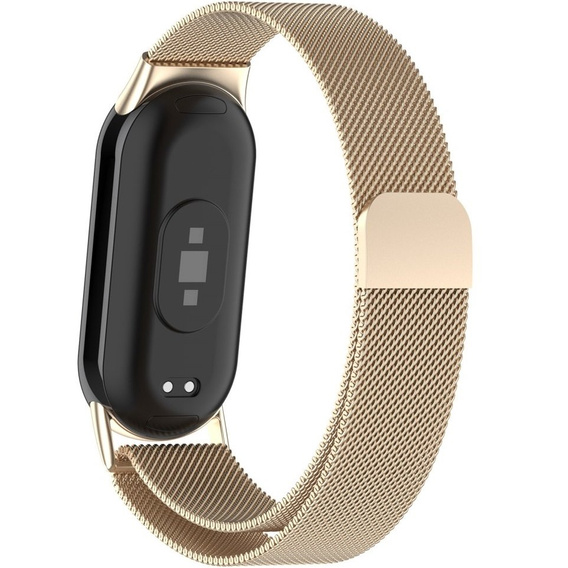 Milanese Bracelet Strap with Case for Xiaomi Smart Band 10 / 9 / 8, champagne