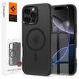 Spigen MagSafe Case for iPhone 16 Pro Max, Ultra Hybrid, transparent / black + 9H Tempered Glass