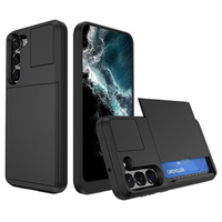 Case for Samsung Galaxy S23, Sliding Card Holder, black