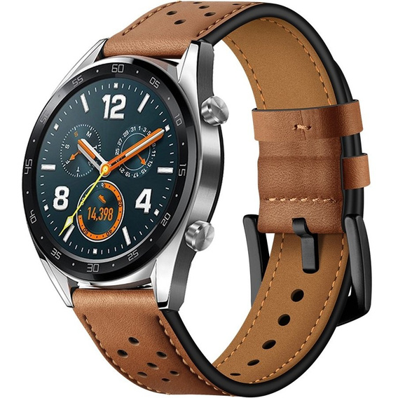 Leather strap for Samsung Galaxy Watch 46mm - Brown