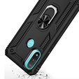 Armor Case for Motorola Moto E20/E30/E40, Nox Case Ring, black