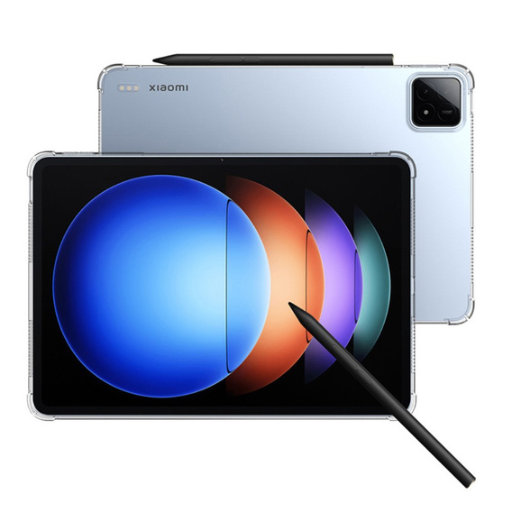 Case for Xiaomi Pad 6S Pro 12.4, Silicone, transparent