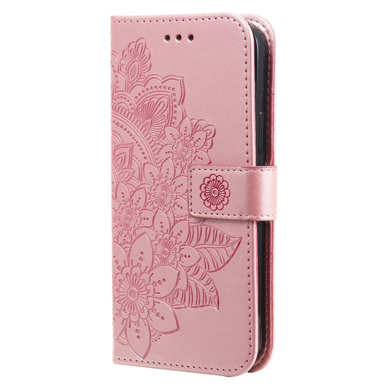 Flip case for Samsung Galaxy A54 5G, Mandala Flower, pink rose gold
