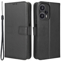 Flip case for Poco F5 5G, Wallet Smart Magnet, black