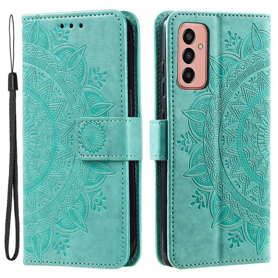 Flip case for Samsung Galaxy A14 4G/5G, Mandala, green