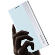 Flip case for Samsung Galaxy M33 5G, Side Magnetic, light blue