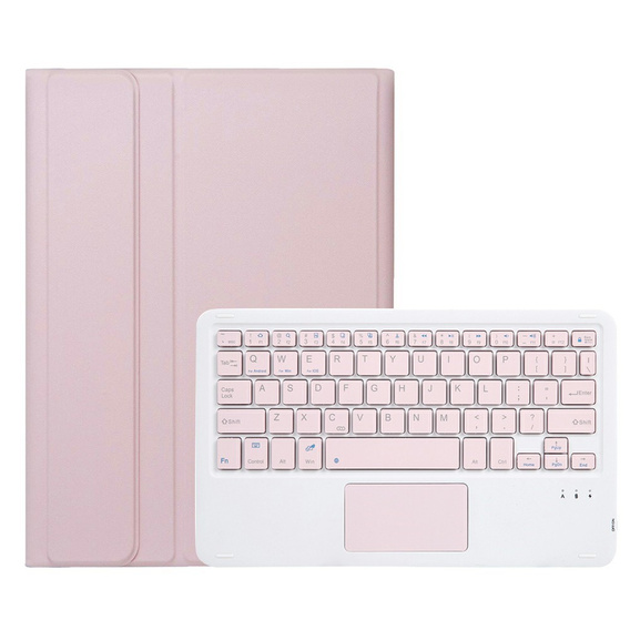 Case + keyboard Lenovo Tab P11 Gen 2, Pen Slot TouchPad, pink rose gold