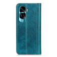 Case for Honor 90 Lite 5G, Wallet Litchi Leather, green
