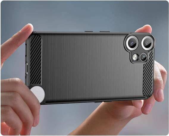 Case for CMF Nothing Phone 2 Pro, Carbon, black