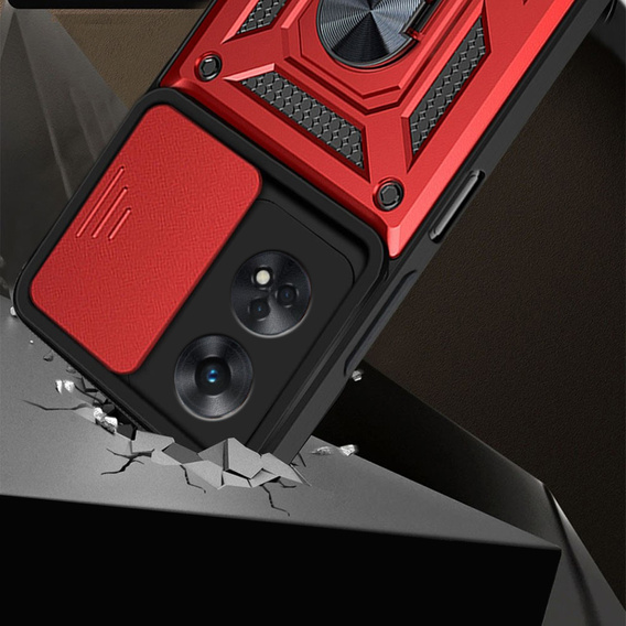 Case for Oppo Reno8 T, CamShield Slide, red