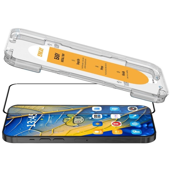 ENKAY Tempered Glass for Xiaomi Redmi Note 13 5G / 4G, black