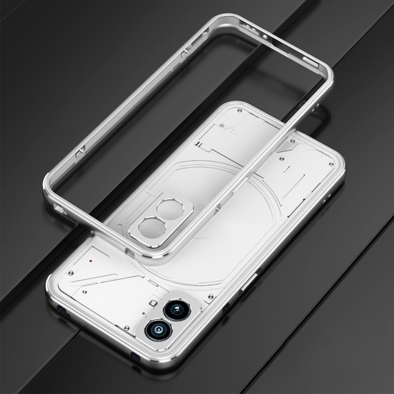 Case for Nothing Phone (2), Armor Bumper, silver