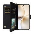 Crossbody Leather Wallet flip case for Realme 14 Pro+ 5G, Black