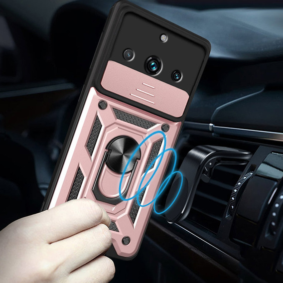 Case for Realme 11 Pro 5G / 11 Pro+ 5G, CamShield Slide, pink rose gold