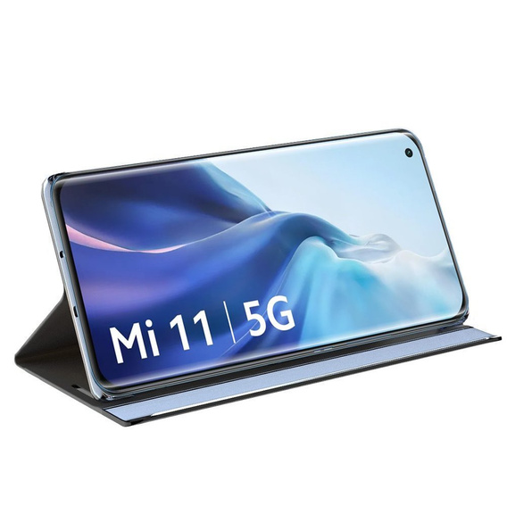 Flap case for Xiaomi Mi 11, Side View, blue