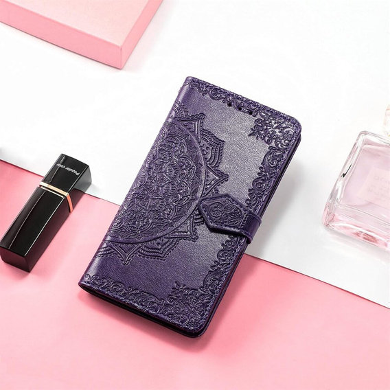 Flip case for Realme Note 50, Mandala, purple