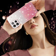 Case for Motorola Moto G86 5G, Glitter Flower, pink rose gold