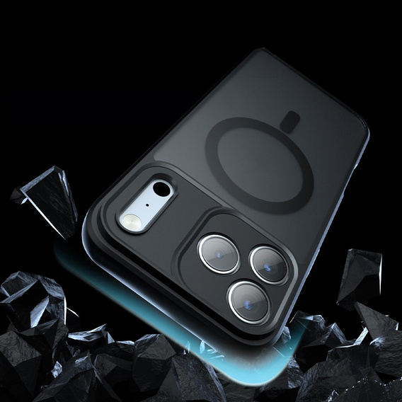Matt Case for iPhone 17, for Magsafe, matt black
