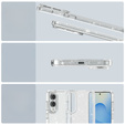 Case for Samsung Galaxy S25 Edge, Glittery Powder, transparent