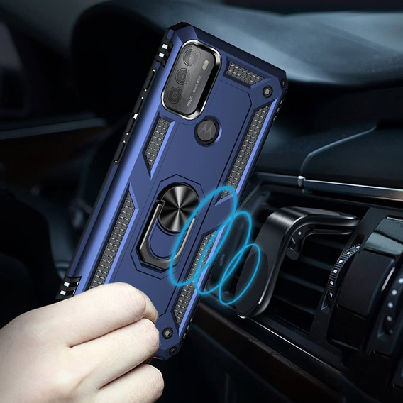Armor Case for Motorola Moto G50, Nox Case Ring, blue