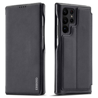 Flip case for Samsung Galaxy S23 Ultra, ERBORD Retro, black