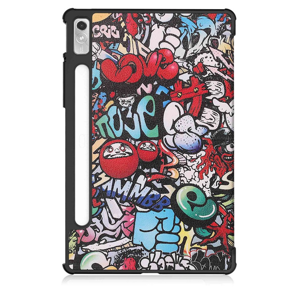 Case for Lenovo Tab P11 Pro Gen 2 TB132FU TB132XU 11.2", with flap, graffiti