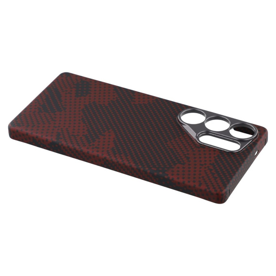 Case for Samsung Galaxy S25 Ultra, Aramid Fiber MagSafe, black / red