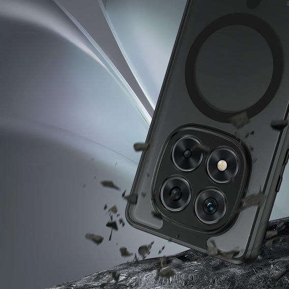 Case for Xiaomi Redmi Note 14 Pro 5G / Xiaomi Poco X7 5G, for MagSafe, ERBORD Matt Case, black