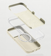 Silicone case for iPhone 17 Pro Max - compatible with MagSafe, anti-shock, beige