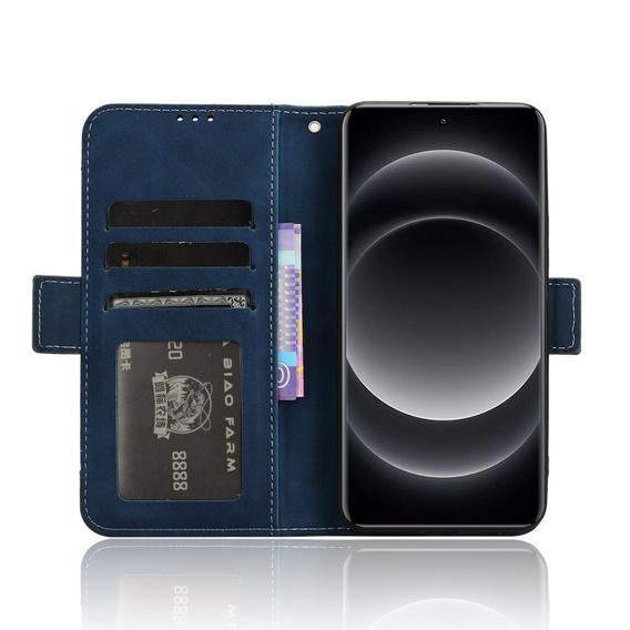 Flip case for Xiaomi 14 Ultra, Card Slot, dark blue