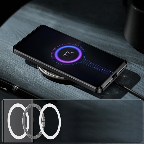 Camera Protection Case for Sony Xperia 5 V, CamShield MagSafe, transparent / black