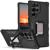 Case for Samsung Galaxy S22 Ultra 5G, Dual-Layer Armor, black