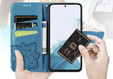Flip case for Samsung Galaxy A56, Butterfly, blue