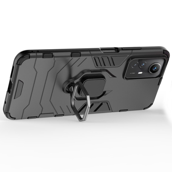 Case for Xiaomi Redmi Note 12S 4G, Kickstand Ring, black