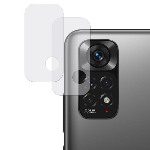 2x ERBORD tempered glass for camera to Xiaomi Redmi Note 11