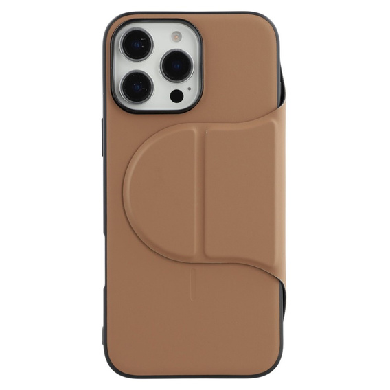 X-LEVEL Case for iPhone 16 Pro Max, Magnetic Card Holder, brown