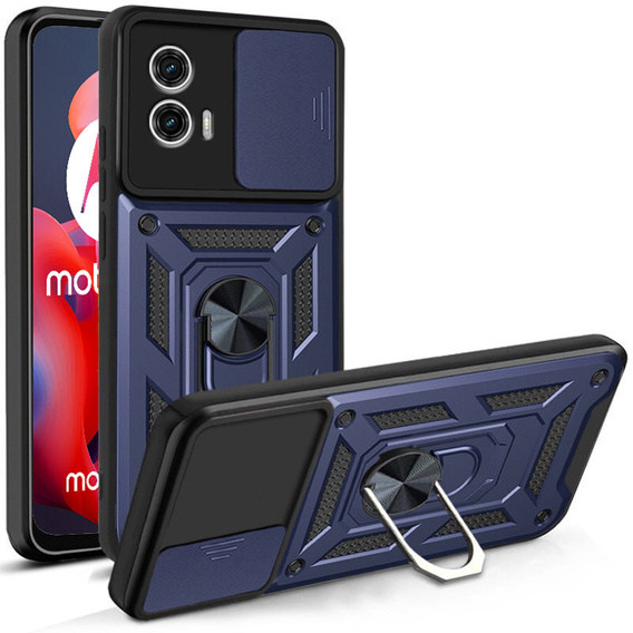 Case for Motorola Moto G24 / G24 Power / G04, CamShield Slide, blue