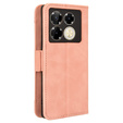 Flip case for Infinix Note 40 Pro, Card Slot, pink
