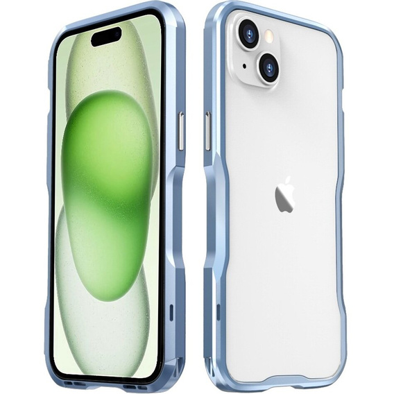 Case LUPHIE for iPhone 15 Plus, Armor Bumper, blue