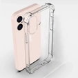 Case for iPhone 16 Plus, Erbord Dropproof, transparent + Glass