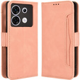 Flip case for Infinix Zero 30 5G, Card Slot, pink