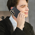 Leather case for Samsung Galaxy S25+ Plus, leather hybrid, black