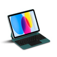 Keyboard Case for iPad 10.9" 2022 (10 gen.) / iPad 11" 2025 A16 (11 gen.), Magnetic Keyboard Touchpad, green