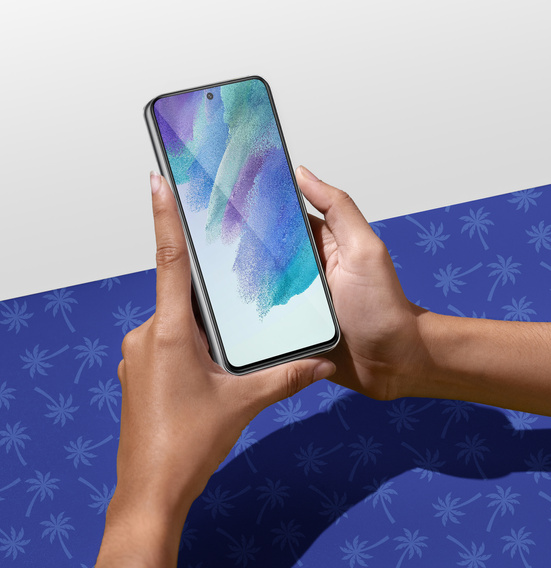 Diamond Palm Tempered Glass for Samsung Galaxy S21 FE