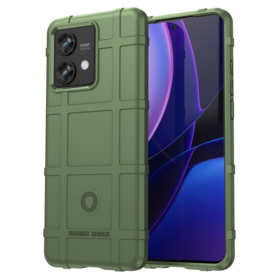 Case for Motorola Edge 40 Neo, Rugged Shield, green