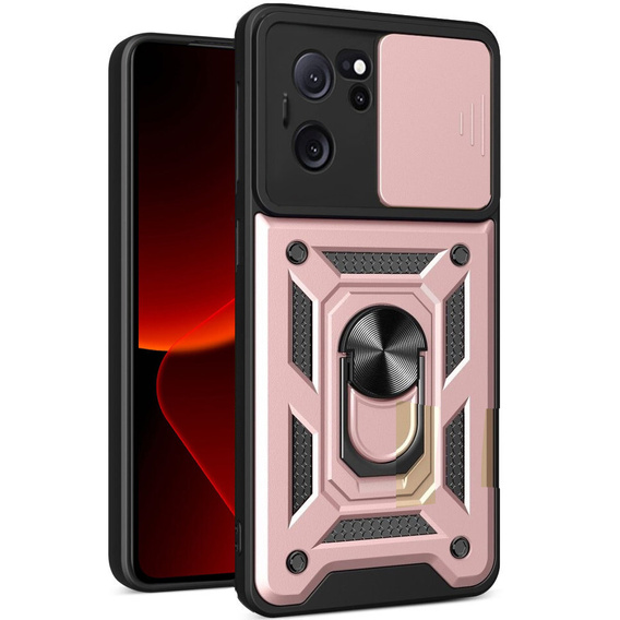 Case for Xiaomi 13T / 13T Pro, CamShield Slide, pink rose gold