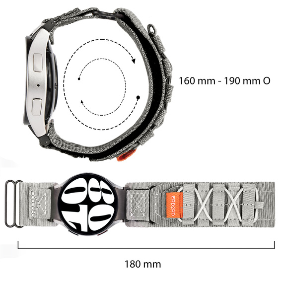 ERBORD Runner Nylon Strap for Samsung Galaxy Watch 4/5/6/7