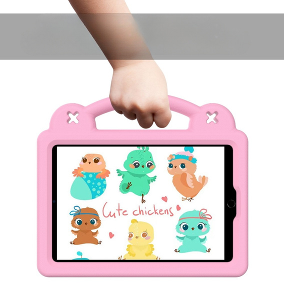 Children's case for iPad mini 7.9" 2019/2015/2014/2013/2012 (5/4/3/2/1 gen.), Cute Patterns, with stand, pink